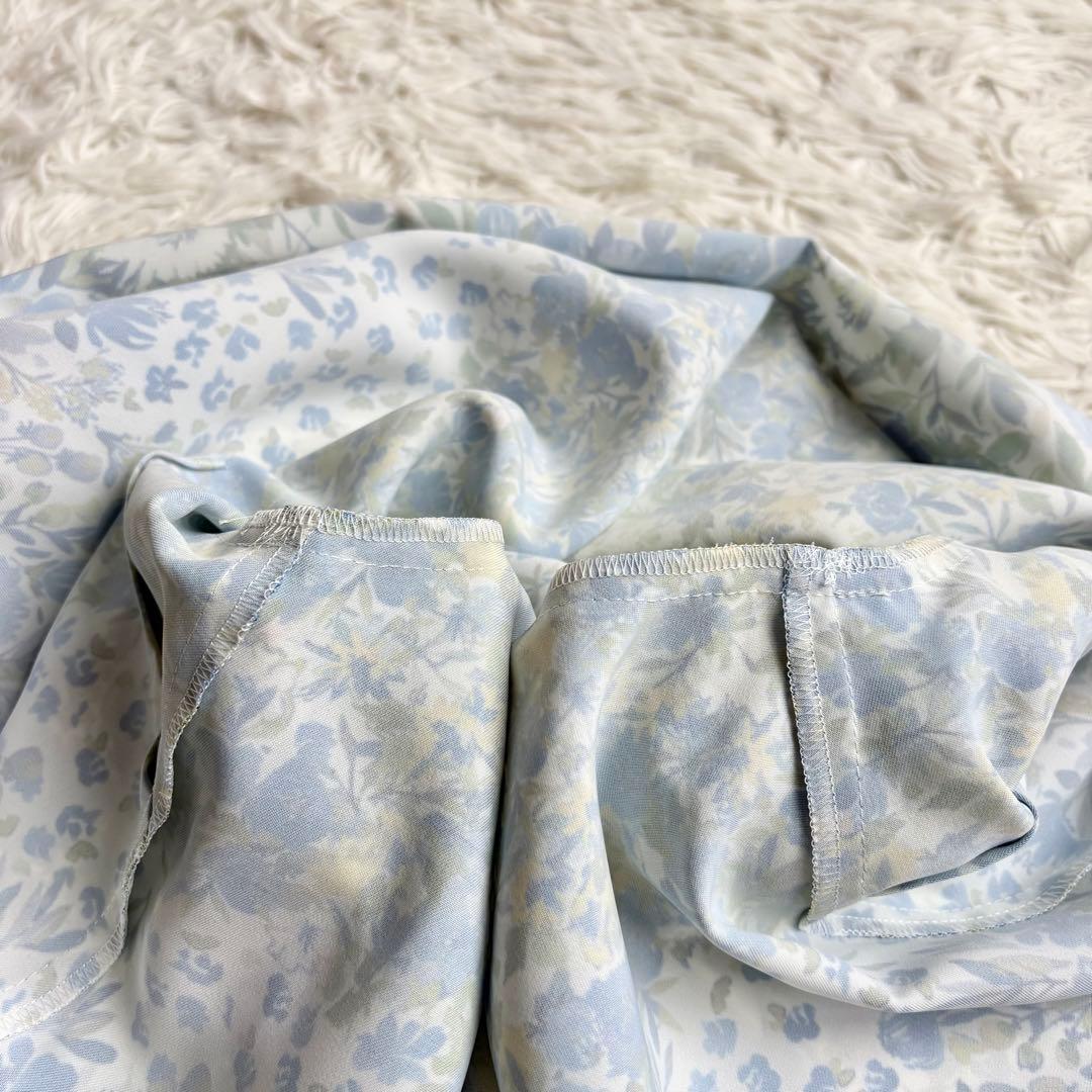 未使用級 23年♡レリアン 花柄プリントブラウス チュニック 13+ ヘムライン