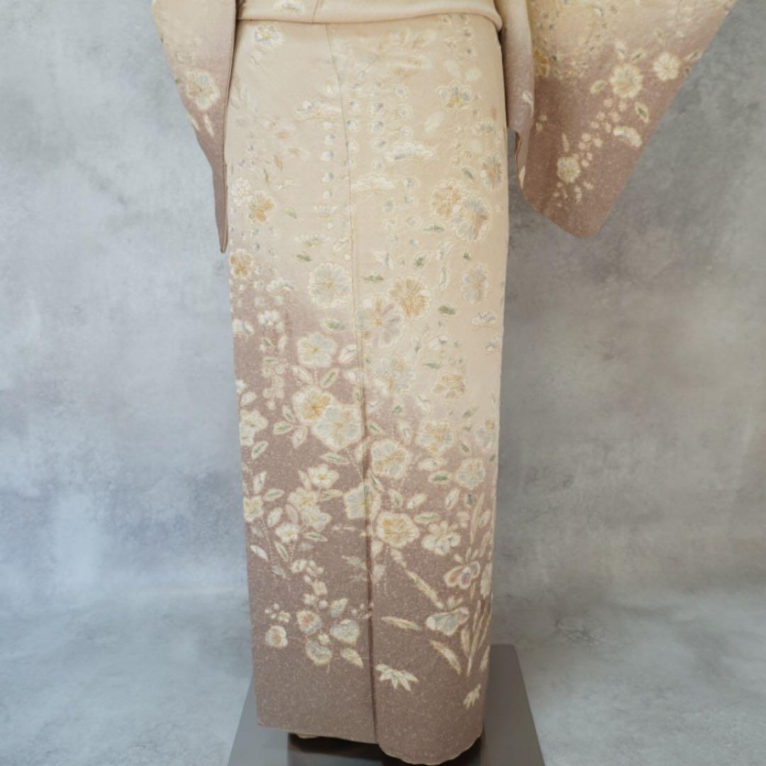 訪問着フルセット267▪︎ 正絹　卒業式　入学式【訪問着、袋帯、帯締め、帯揚げ】