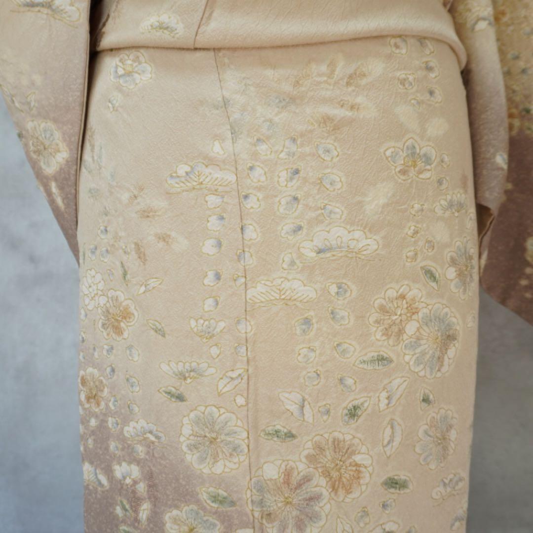 訪問着フルセット267▪︎ 正絹　卒業式　入学式【訪問着、袋帯、帯締め、帯揚げ】