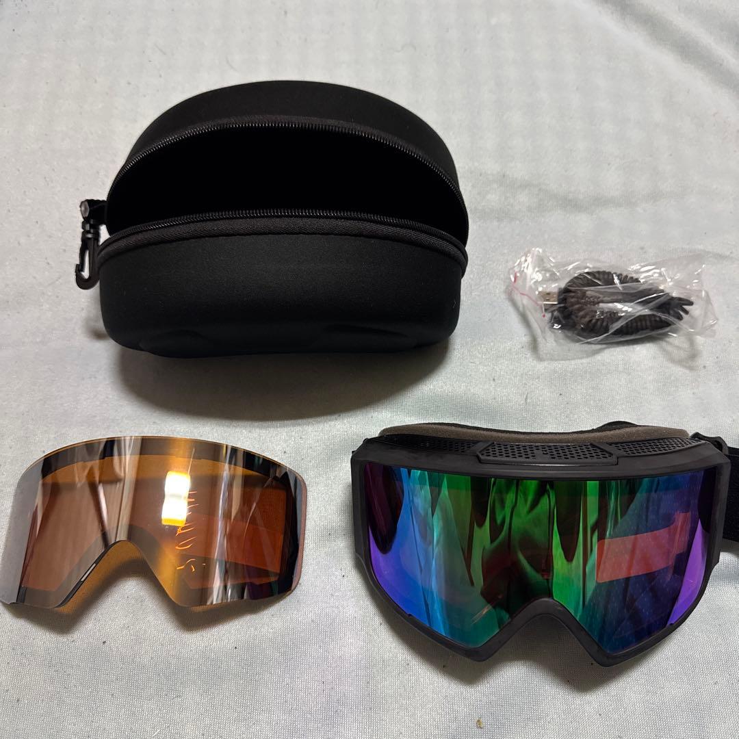 新品Hubo sport 電熱ゴーグル バッテリーUSBで携帯用のものを接続可能