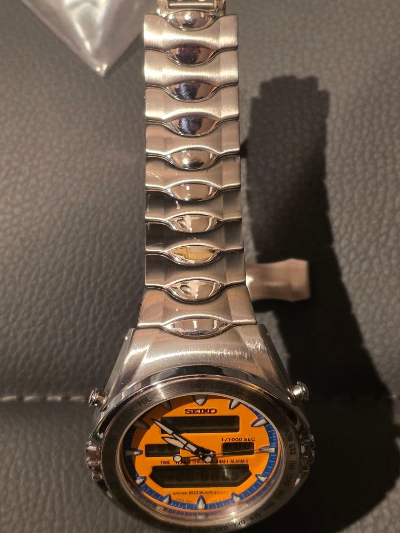 セイコー ジウジアーロ マッキナ・スポルティバ オレンジ アナデジ クロノ