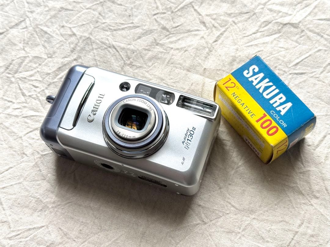 ⌘完動品！ 作例あり 電池付き！ Canon Autoboy N130Ⅱ⌘