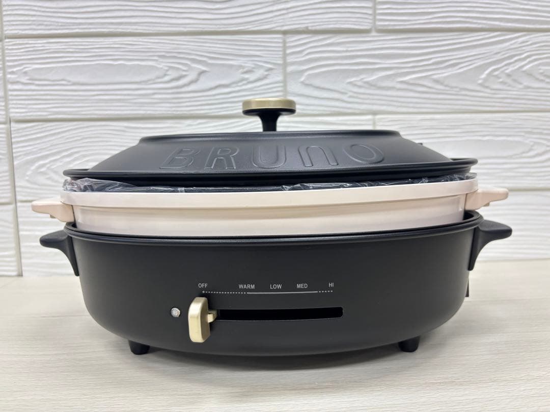 BRUNO crassy + オーバルホットプレート ブラック　48