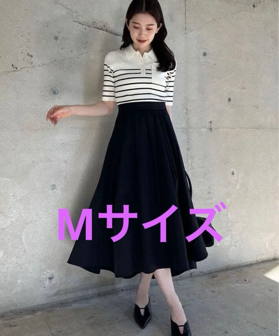 anuans ポロニットドッキングワンピース