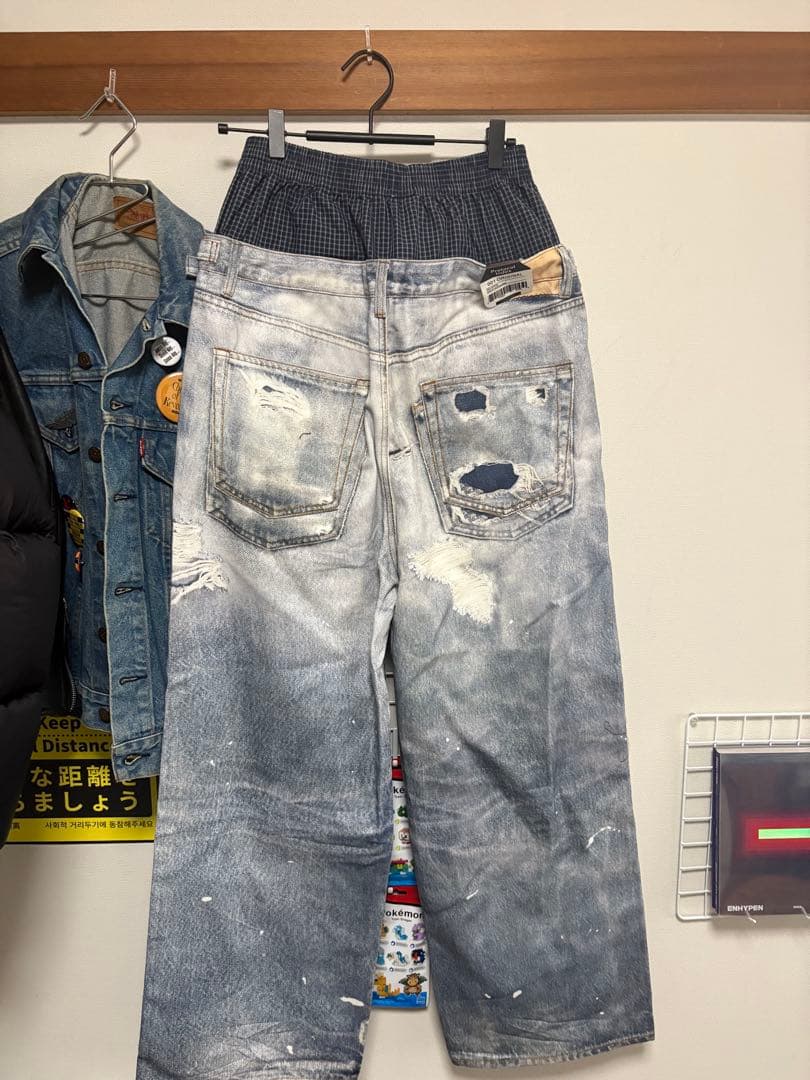 パンツ Protocol Index TROMPELOEIL LAYERED PANTS