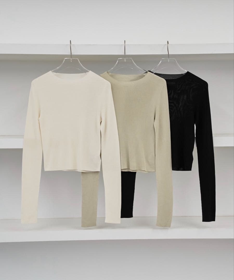 週末限定お値下げtodayfulCompactSmoothKnit25ssキナリ