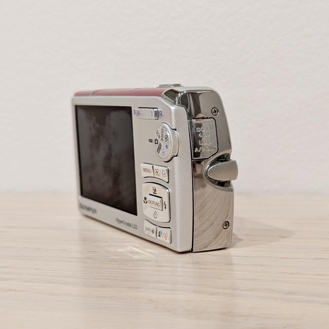 美品 動作確認済 OLYMPUS μ1020 ピンク デジカメ 付属品多数