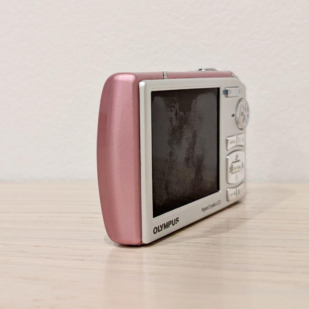 美品 動作確認済 OLYMPUS μ1020 ピンク デジカメ 付属品多数