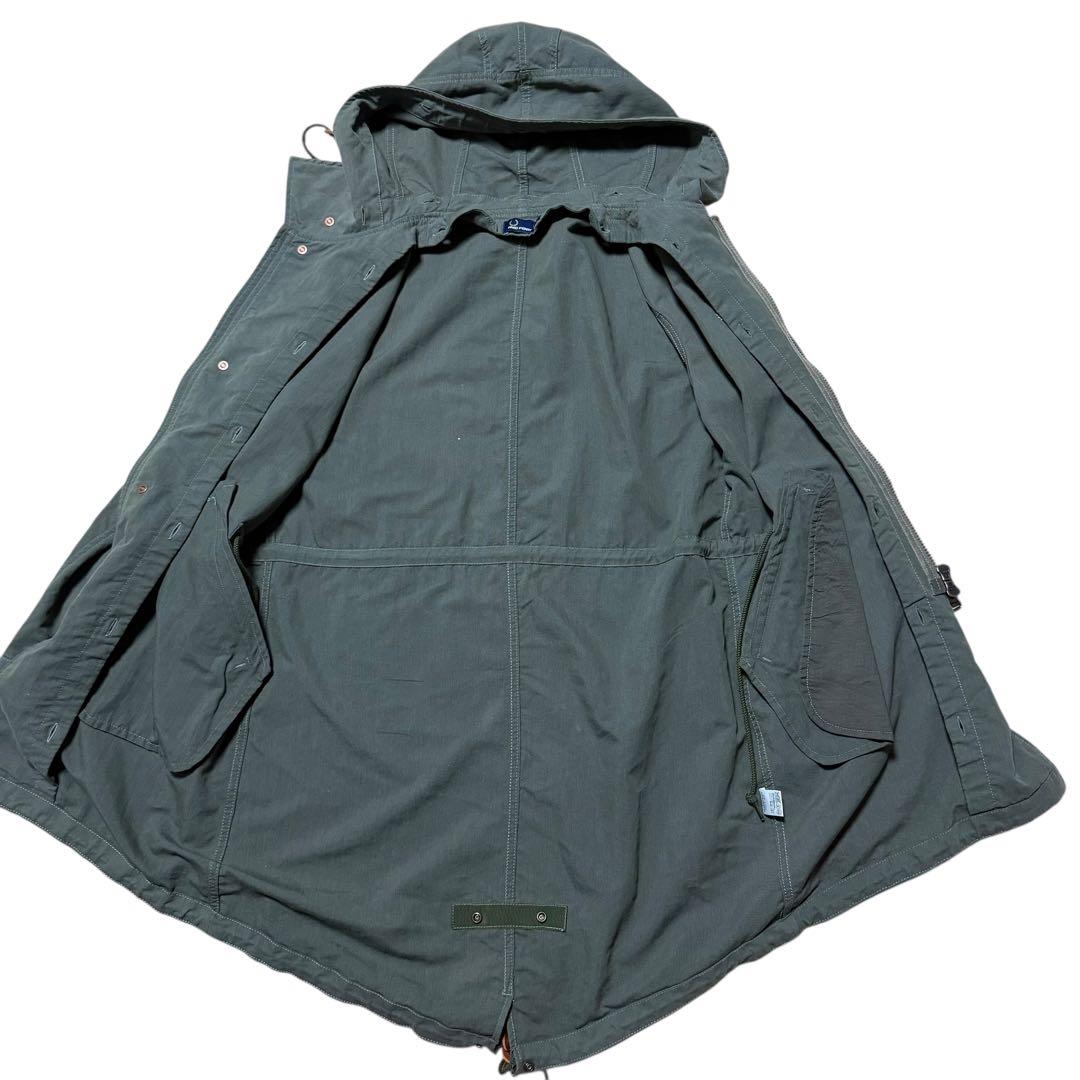 フレッドペリー 2way モッズコート 着脱裏ボアライナー付き カーキ Mサイズ