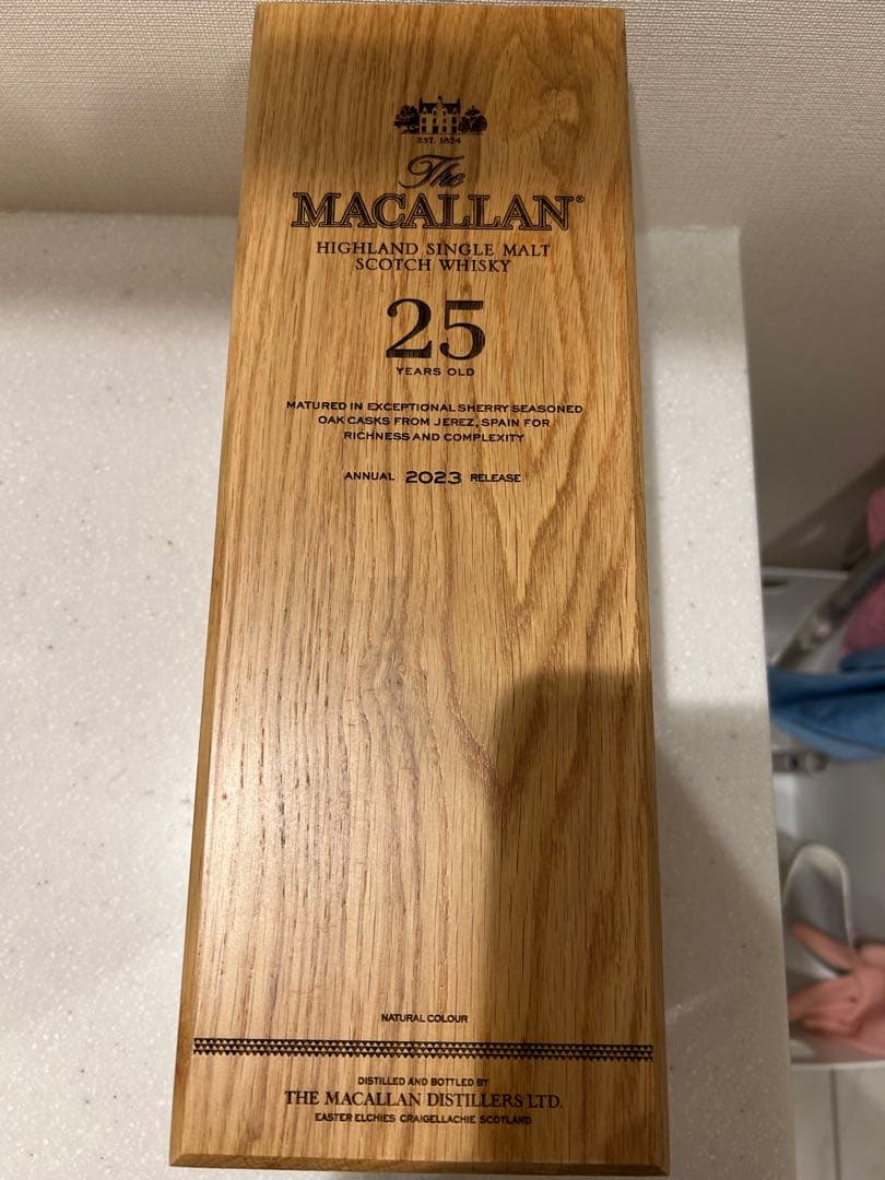 The Macallan 25年 シングルモルトウイスキー　空き瓶