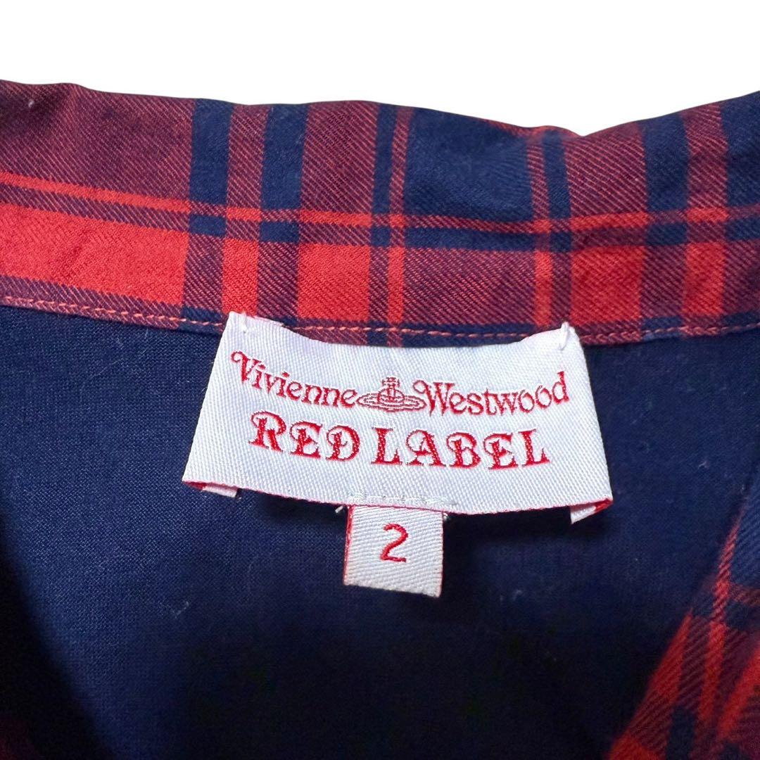 ヴィヴィアンウエストウッド レッドレーベル カットソー チェック ボウタイ 2