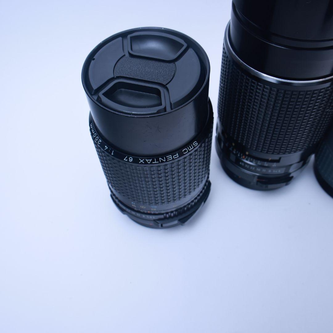 PENTAX67 レンズ3本 200mmf4 300mmf4 テレコン