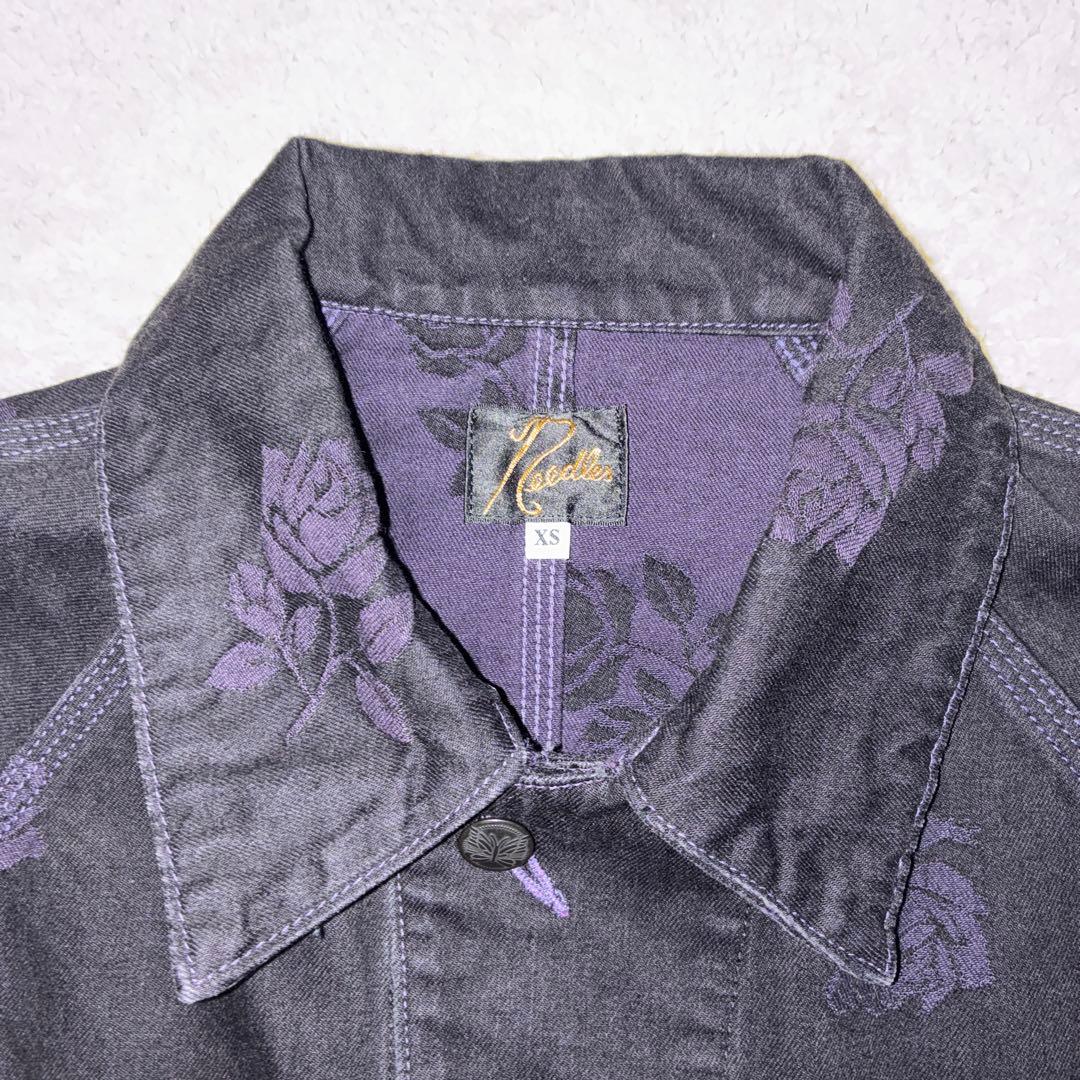 Needles カバーオール ローズ刺繍