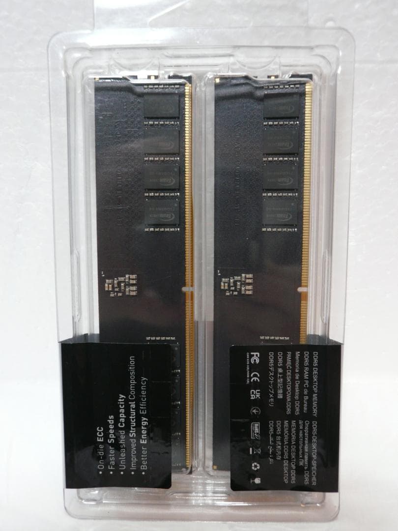 新品未開Team DDR5-6000 64GB 32GBx2 デスクトップメモリ