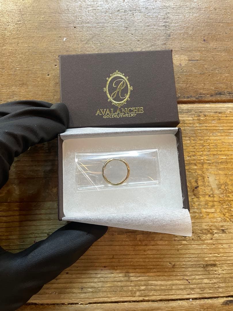 AVALANCHE ゴールドリングピアス未使用　17mm 10k