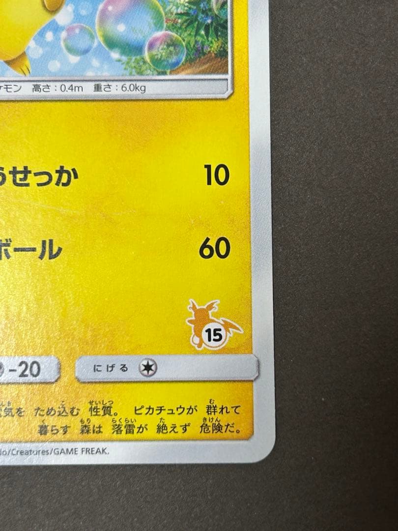 【レア】ピカチュウ SML ファミリーポケモンカードゲーム ＋15マークあり