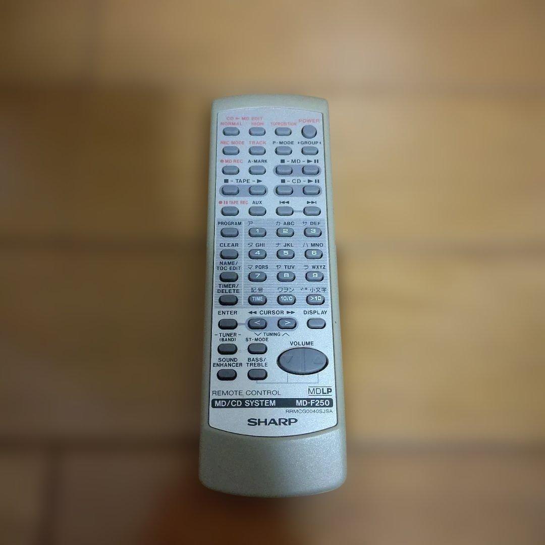 SHARP MD/CDシステム MD-F250