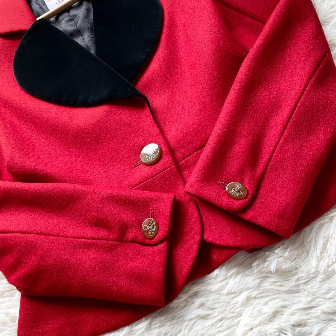 未使用保管品✨ヴィヴィアンウエストウッド　別珍　ラブジャケット　赤　S