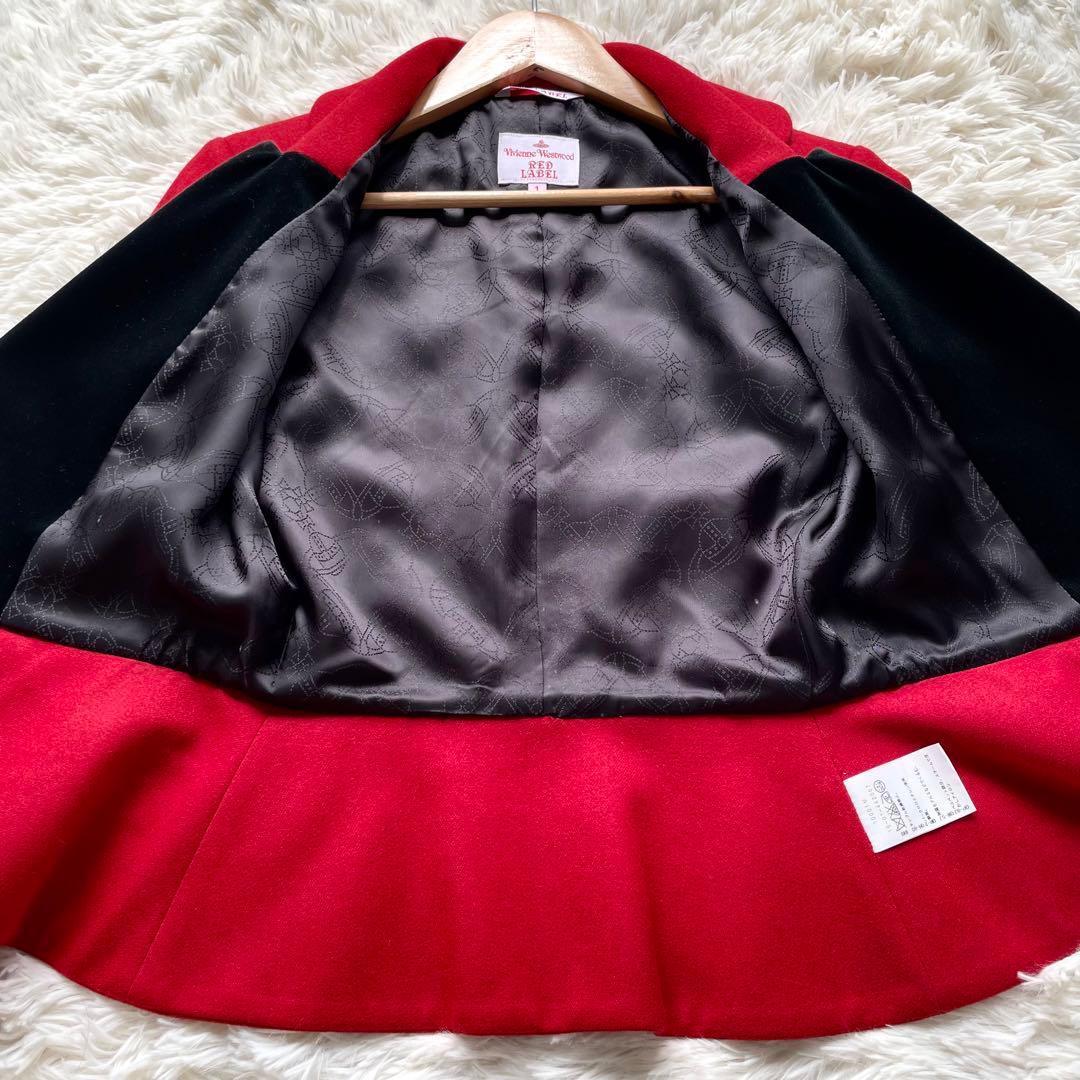 未使用保管品✨ヴィヴィアンウエストウッド　別珍　ラブジャケット　赤　S
