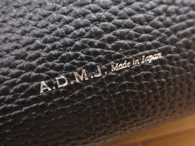 美品 ADMJ キャンバス×レザー クロスボディバッグ ショルダーバッグ