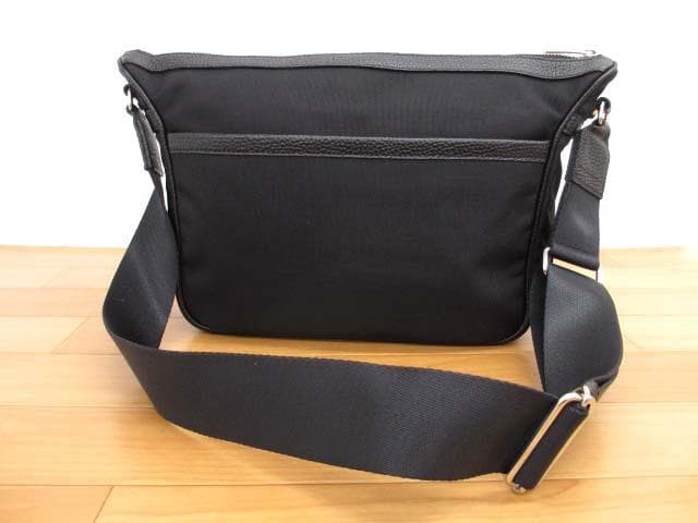 美品 ADMJ キャンバス×レザー クロスボディバッグ ショルダーバッグ