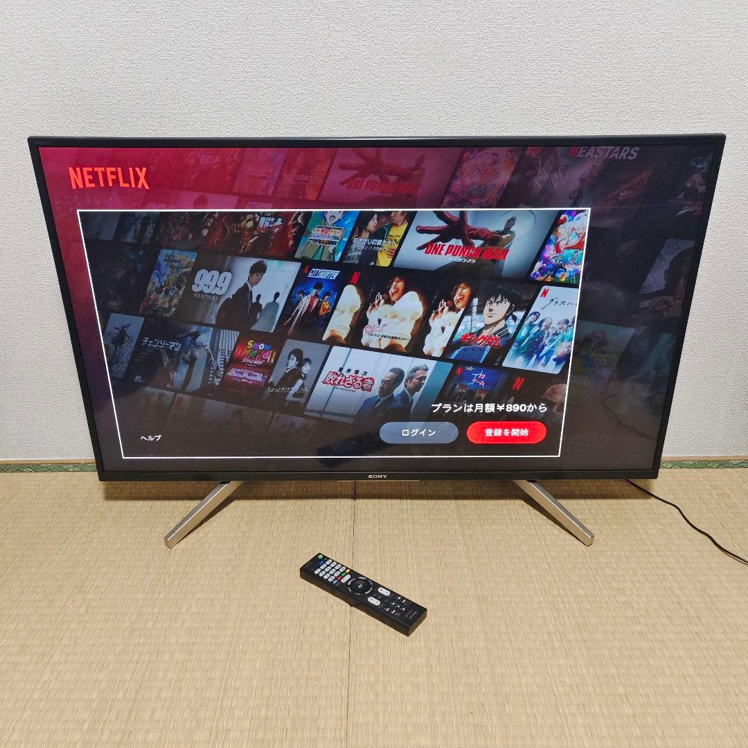 4Kスマートテレビ SONY 43型 ネット動画✨地上波 Android内蔵