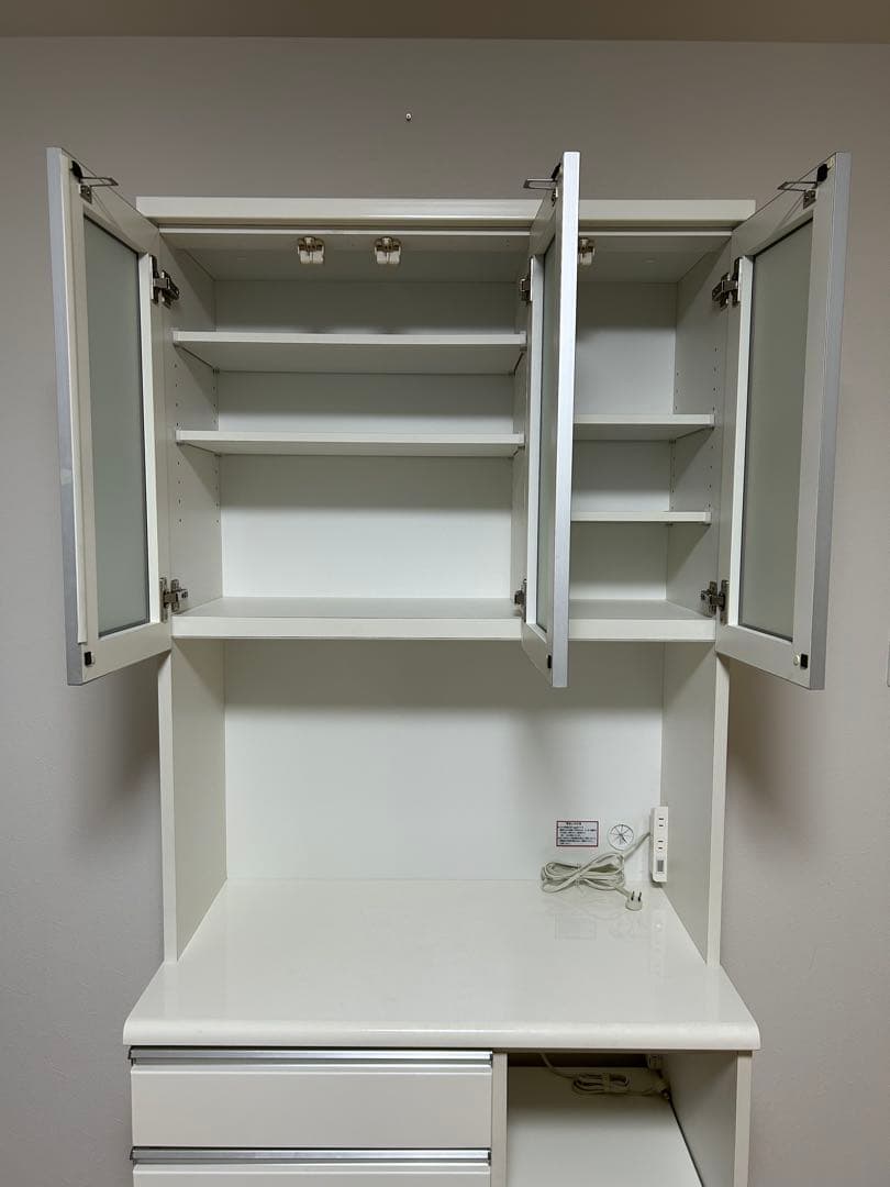 ニトリ　ホワイト キッチンカウンター キッチンボード