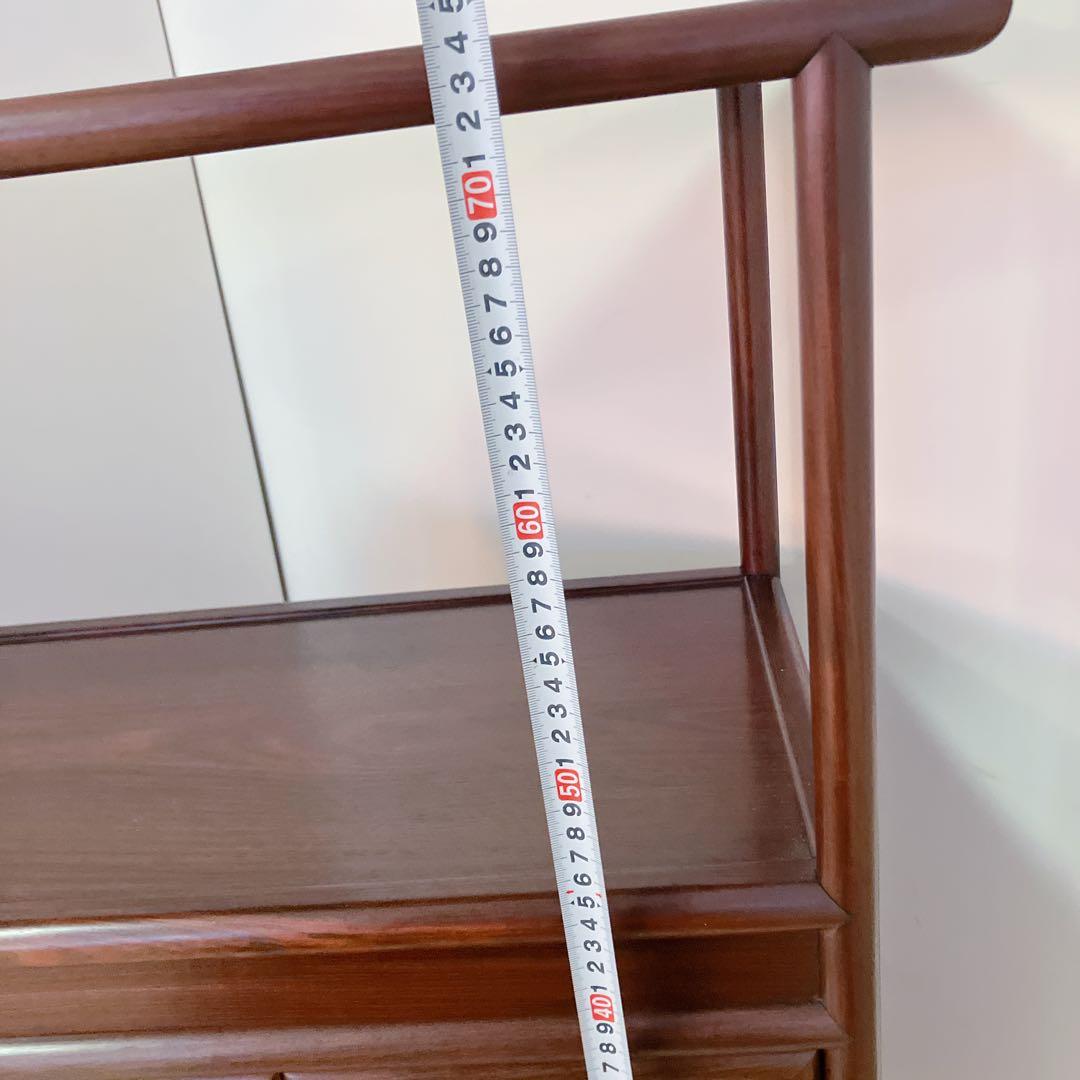 中澤唐木　紫峰作　日本伝統工芸品　飾り棚　和家具　茶棚　レトロ