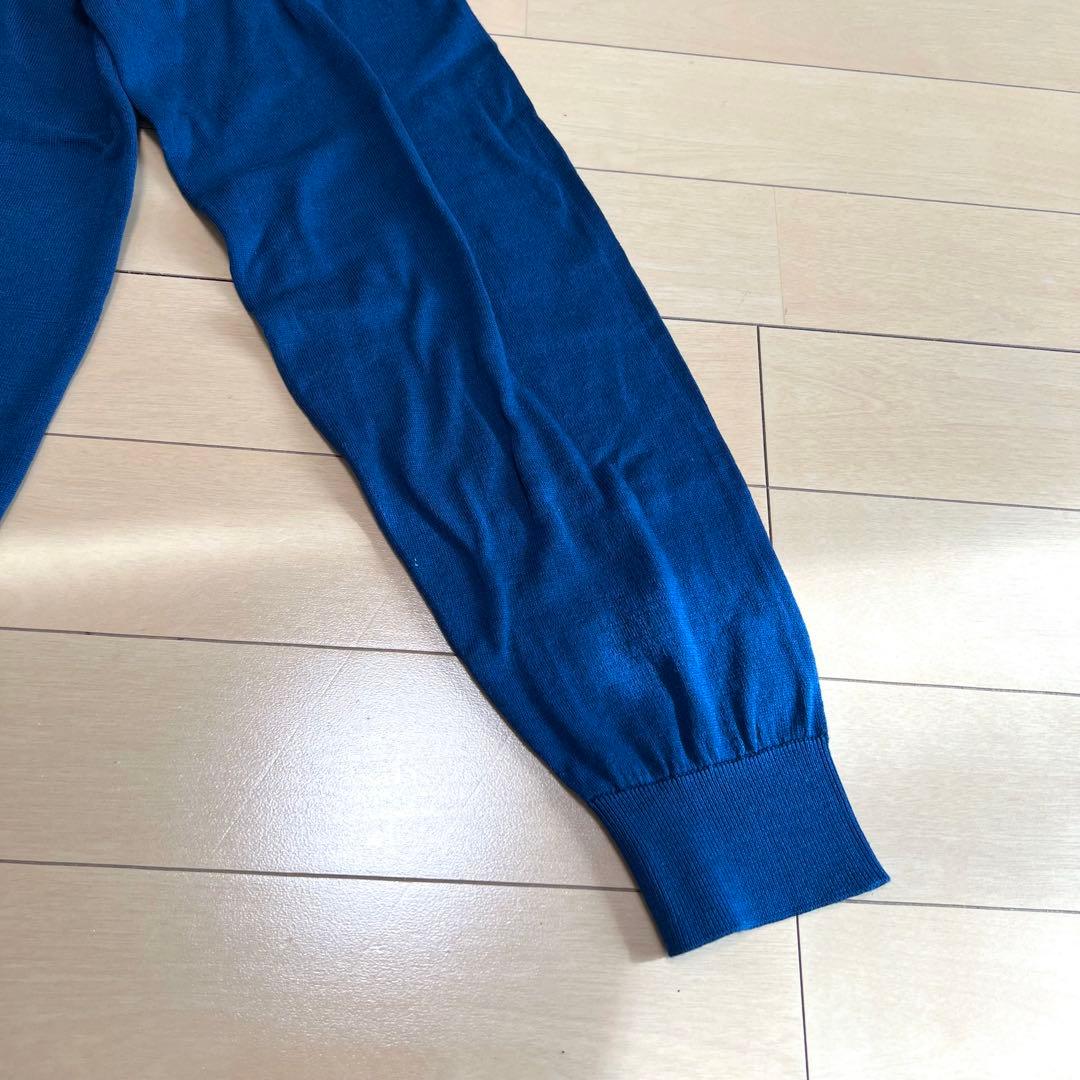 JOHN SMEDLEY インディゴ クルーネックニット