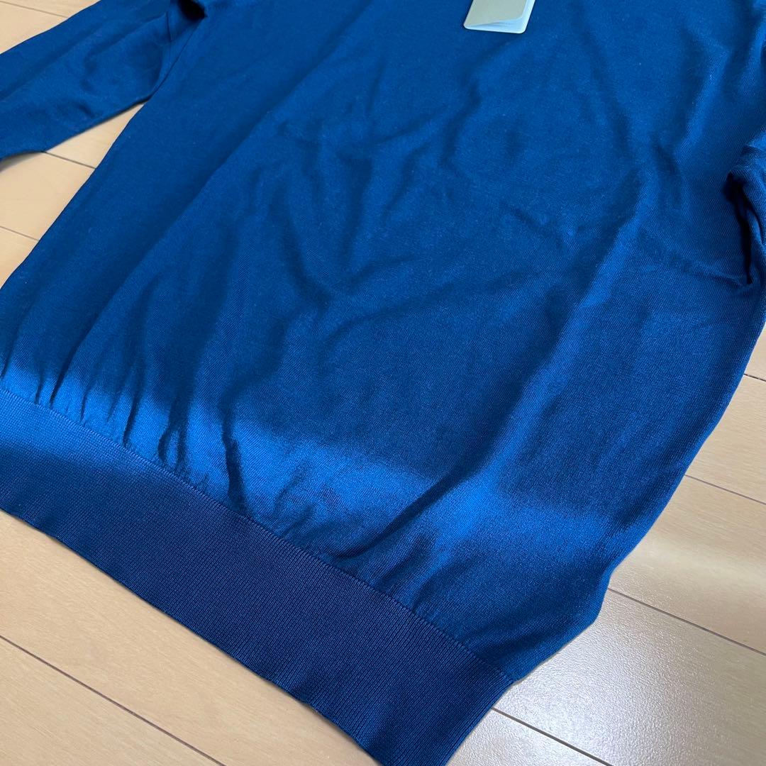 JOHN SMEDLEY インディゴ クルーネックニット
