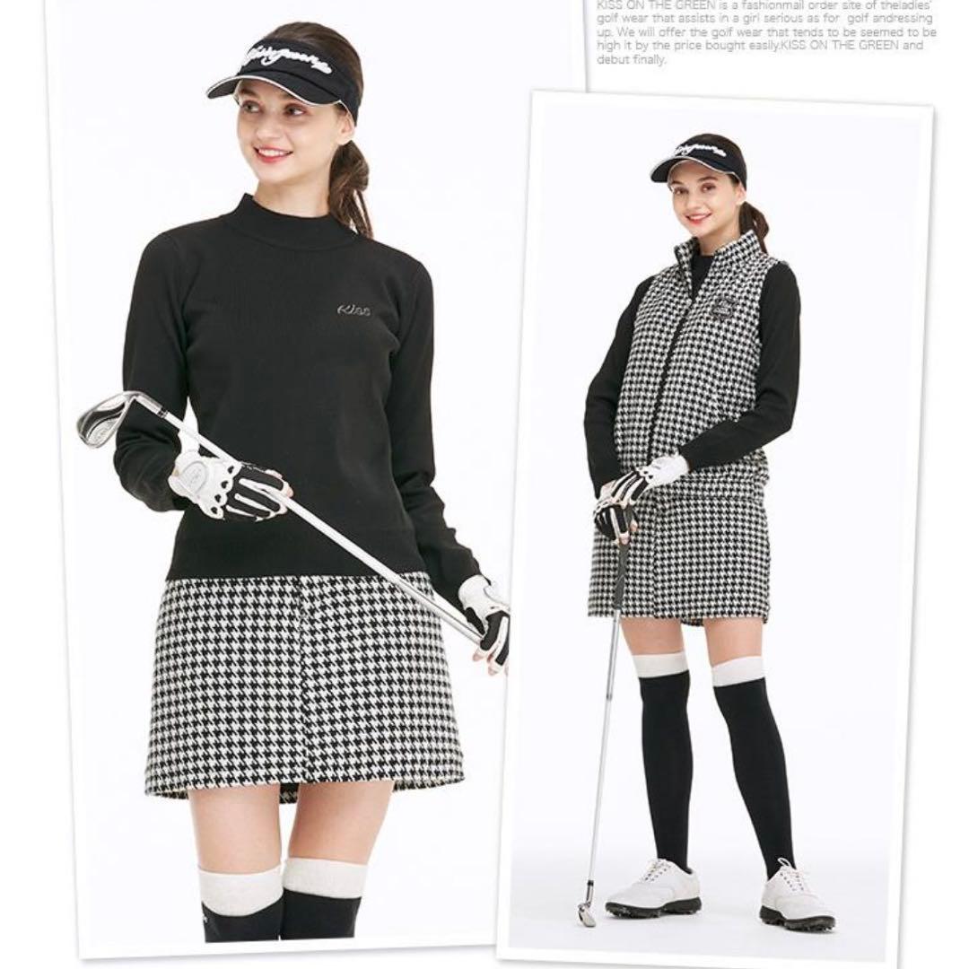 新品未使用 キスオンザグリーン ベストセットアップ 千鳥