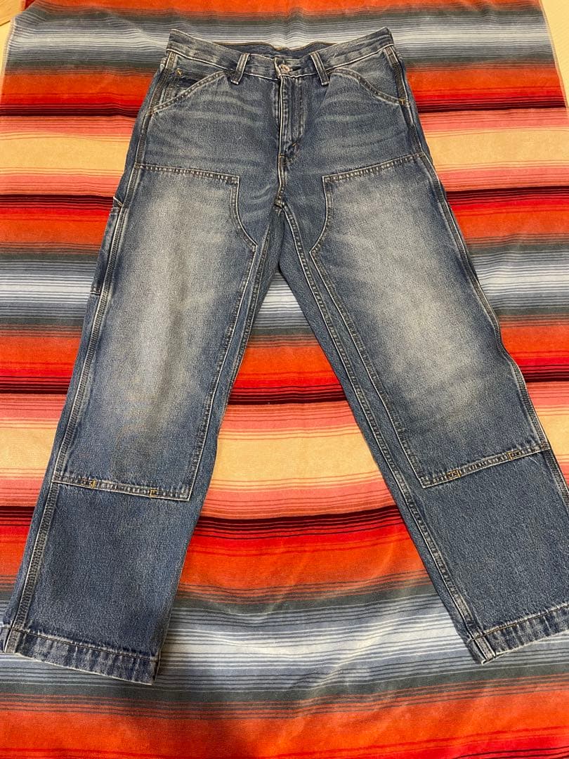 美品　Levi'sリーバイス「568」ルーズストレートカーペンターダブルニー30