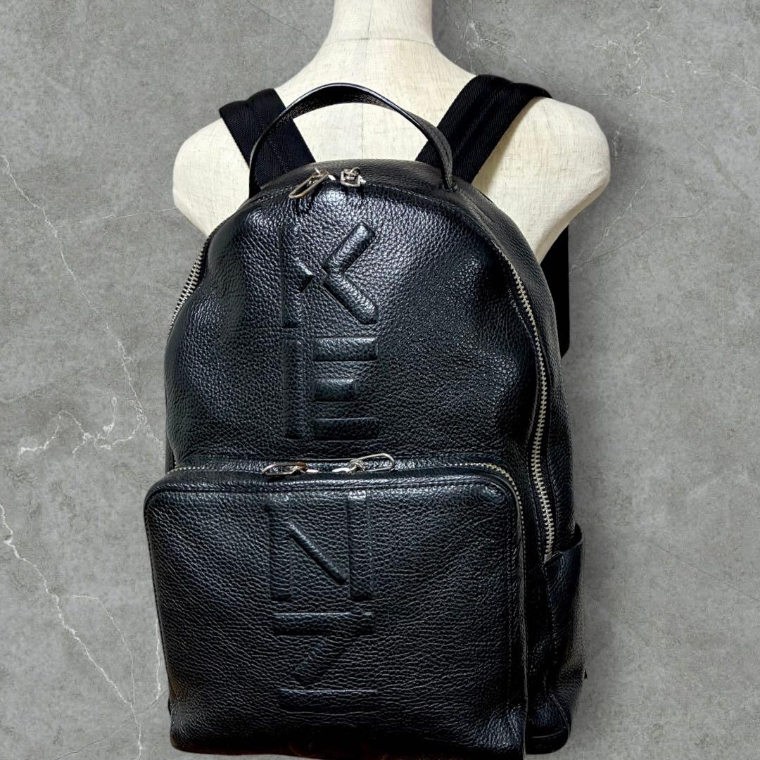 【haru様】　　　　　　　　　KENZO グレインレザー バックパック BLK