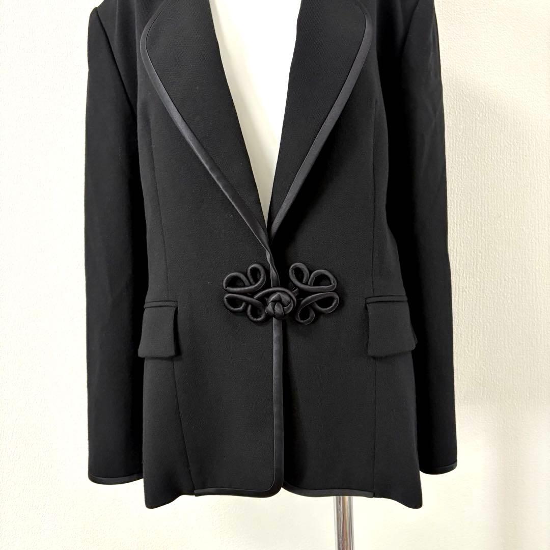クリスチャンディオール　テーラードジャケット パイピングジャケット　ブラック
