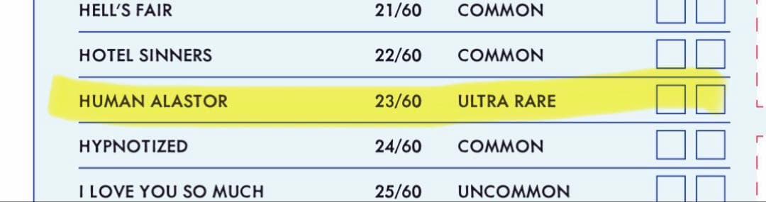 ハズビンホテルseason2 トレーディングカード HUMAN ALASTOR
