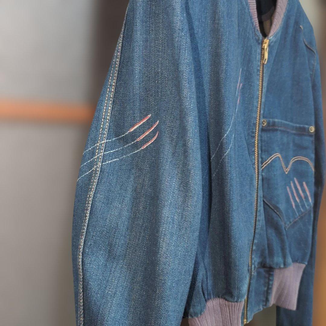 美品リーバイスレッド　デニムブルゾンショート丈　S