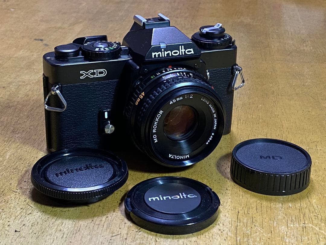 【整備品】Minolta XD + MD ROKKOR 45mm F2