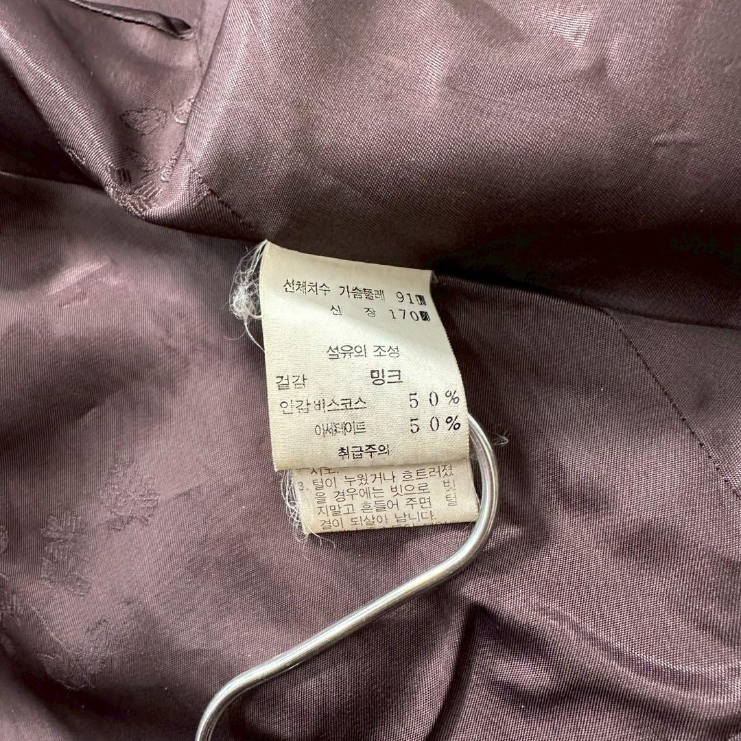 レアデザイン◎ツヤ◎色味◎デミバフミンク ファーコート 裾袖フレア クロップド丈