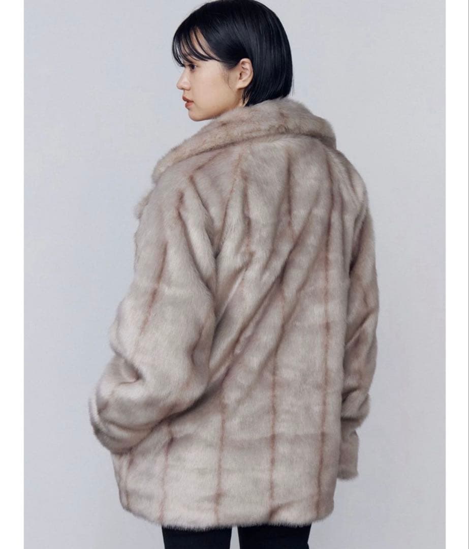 EMODA ミディフェイクファーコート　ベージュ　新品未使用