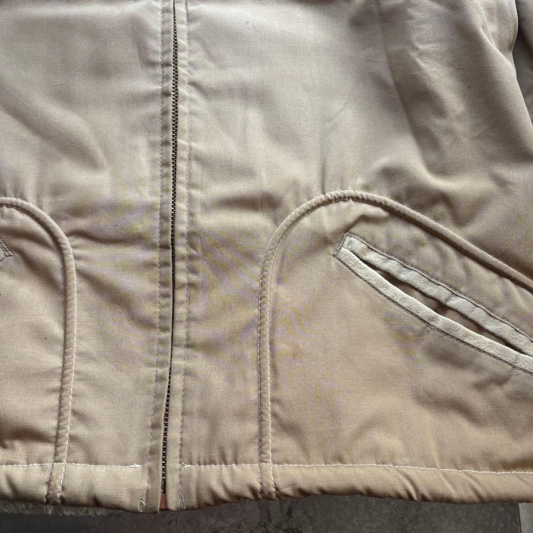 古着　60s 襟ボア　コットン　ジャケット　検索　ギャバジン　b-15