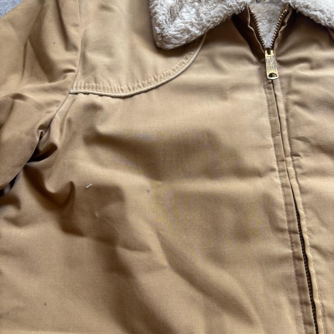 古着　60s 襟ボア　コットン　ジャケット　検索　ギャバジン　b-15