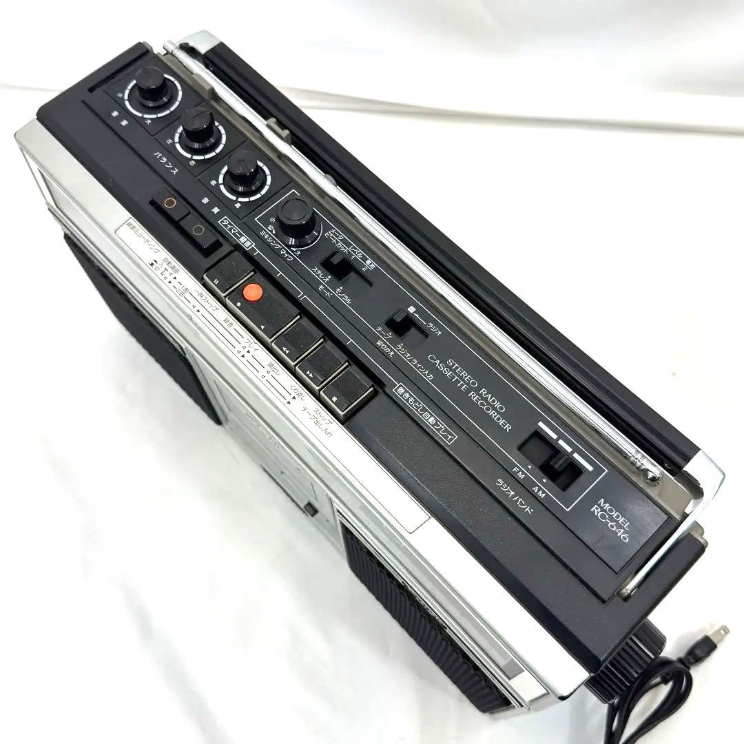 超美品！Victor ステレオラジカセ RC−646 昭和レトロ 現状品