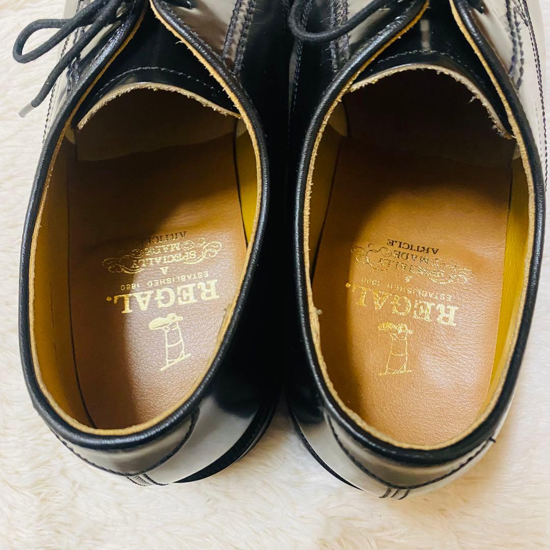 未使用級！REGAL リーガル プレーントゥ 外羽根　ビジネスシューズ　通勤