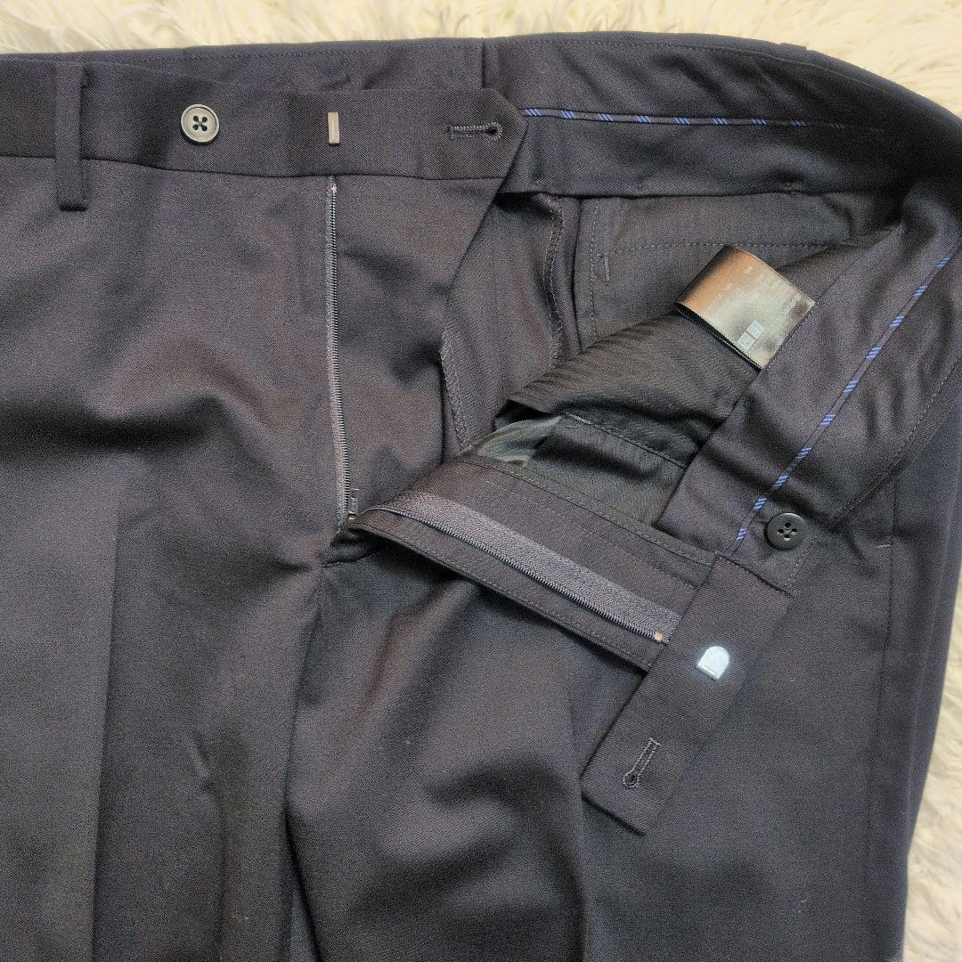 【美品✨UNIQLO✨L】ビジネス スーツ セットアップ スリム フィット 伸縮