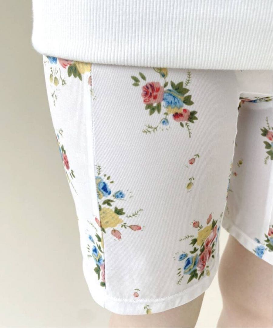 【新品未使用】YUHAN WANG/floral biker shorts