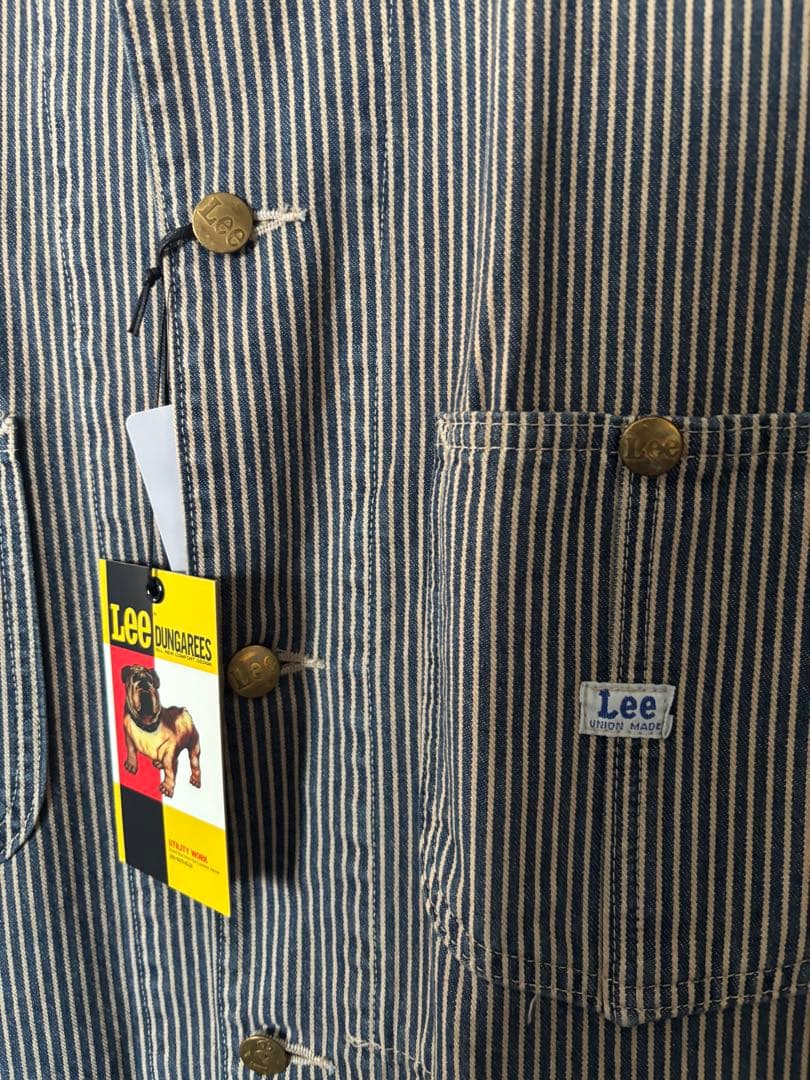 Lee ストライプ カバーオール