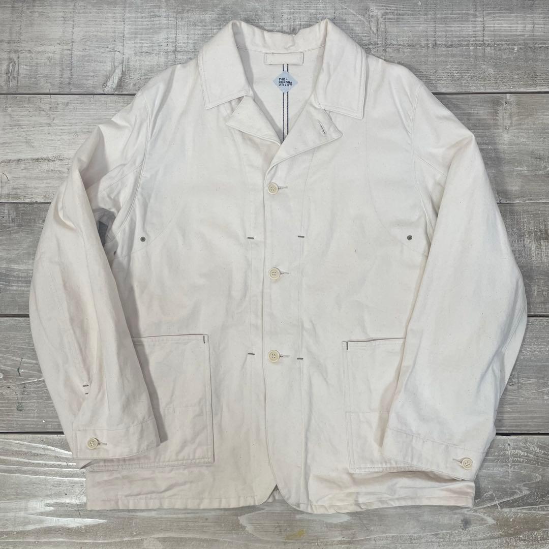 美品 THE CORONA UTILITY ホワイトツイルカバーオール 日本製