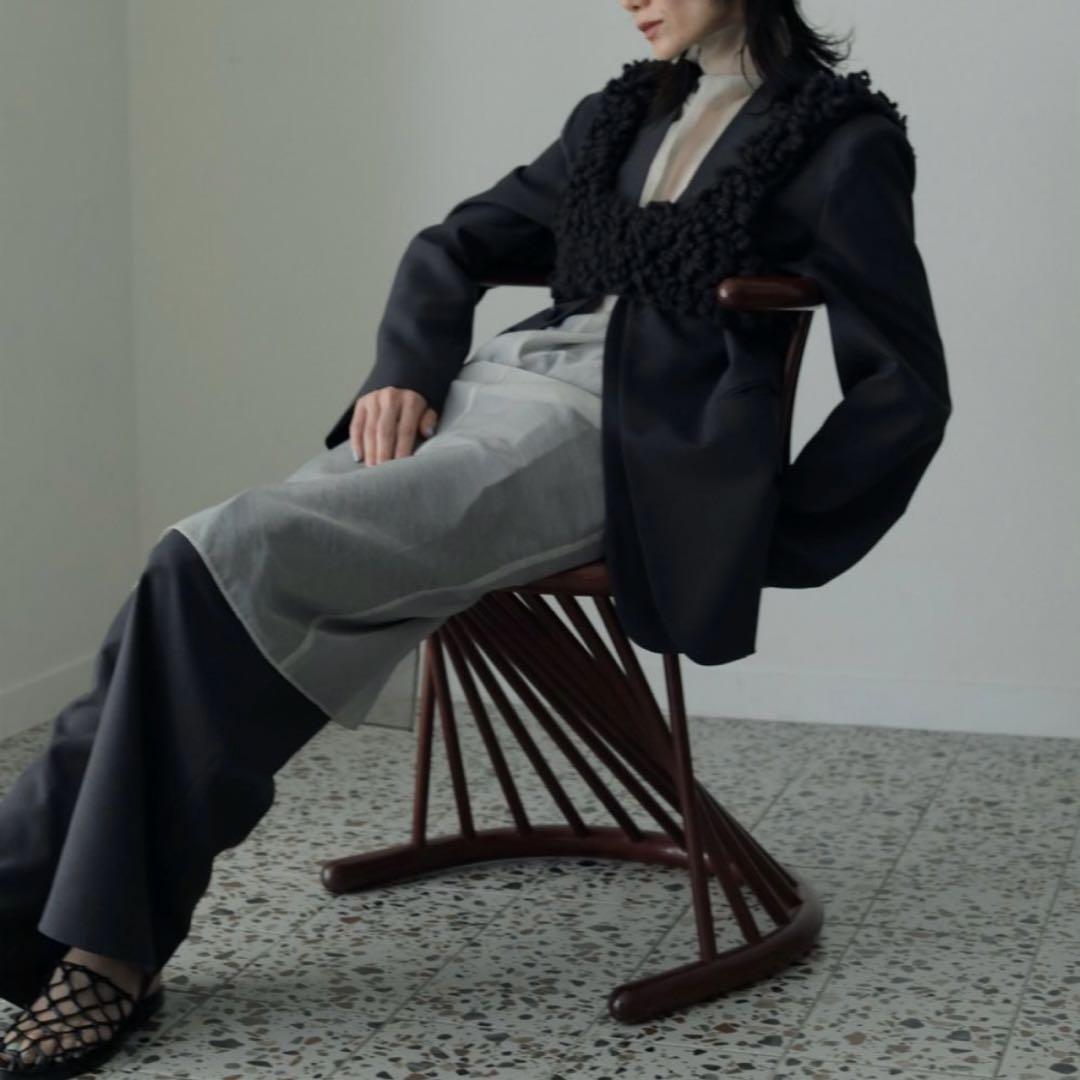 トップス 2025AW anuke Loop Knit Vest brown