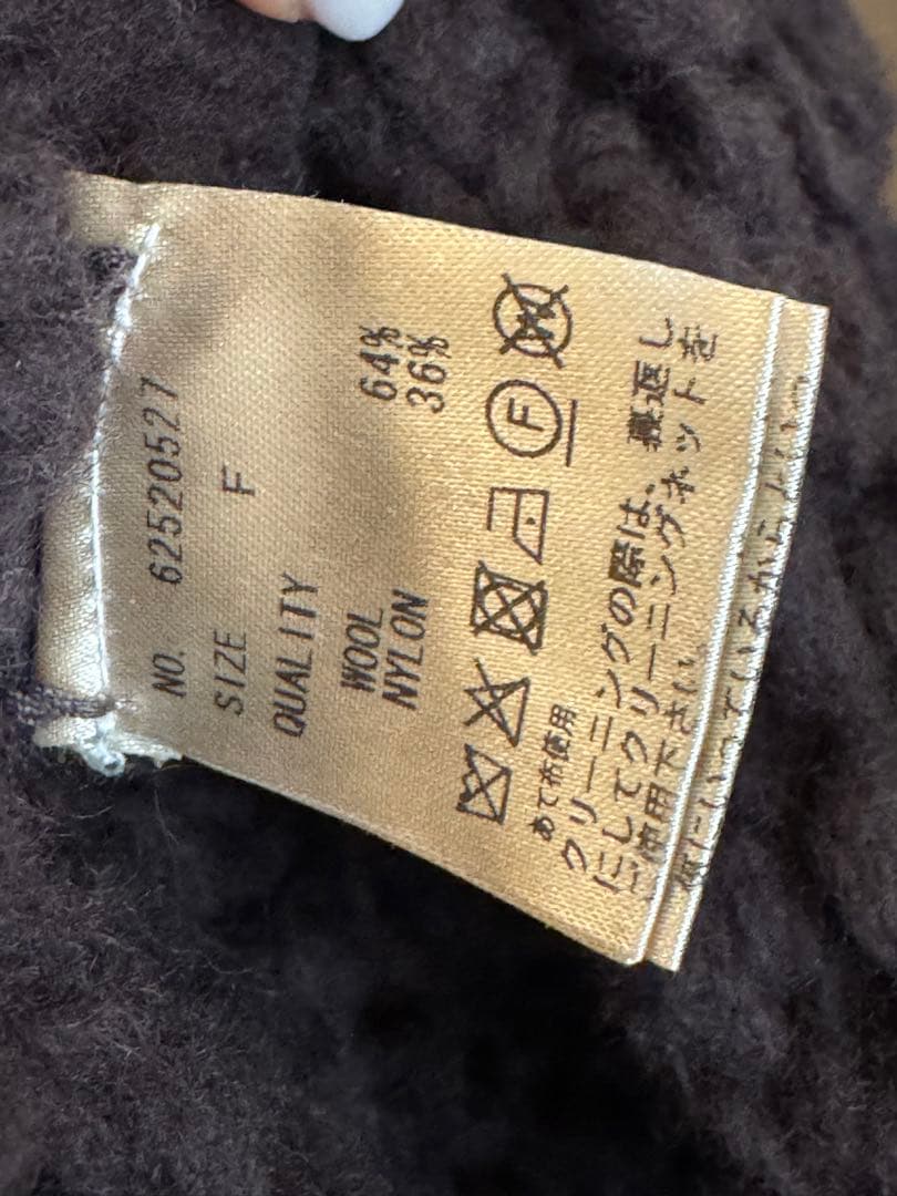 トップス 2025AW anuke Loop Knit Vest brown