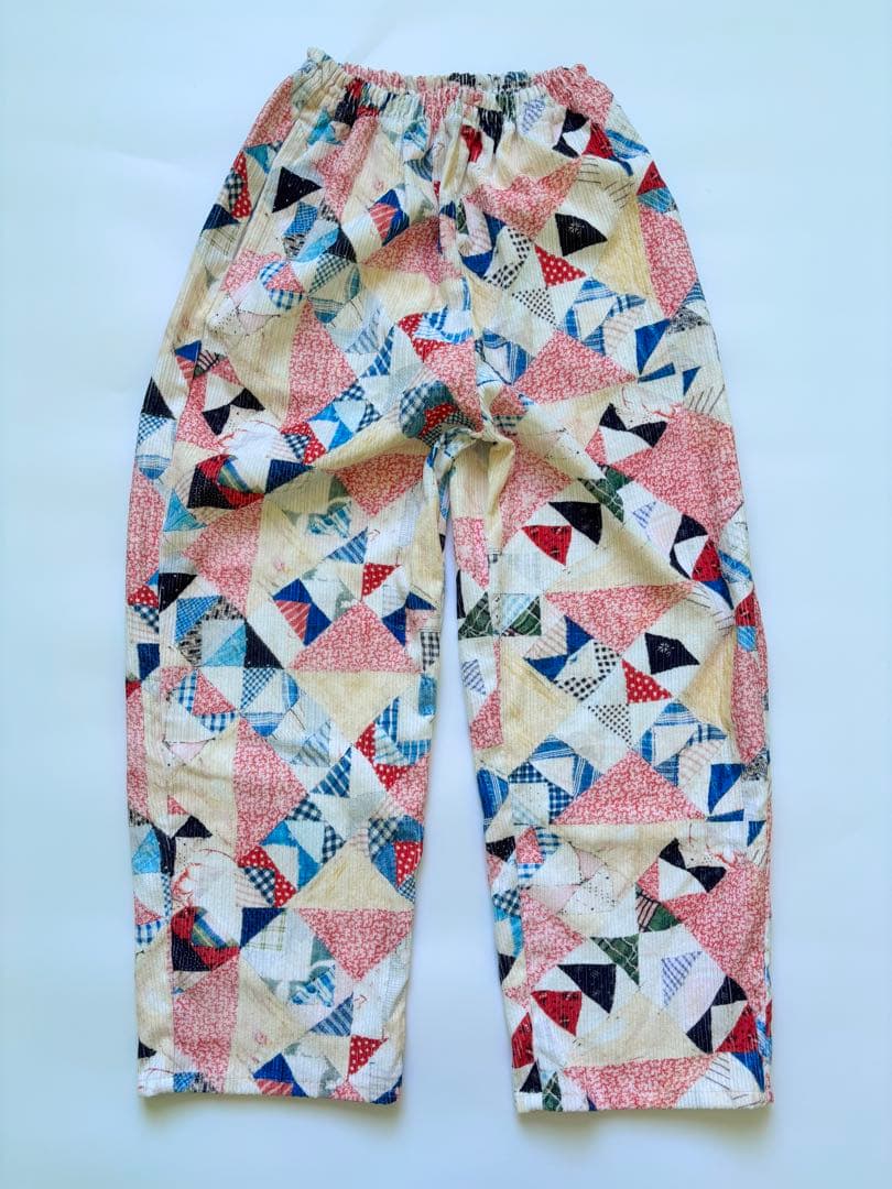 パッチワークプリント コーデュロイパンツ GOTOHOLLYWOOD 01 新品